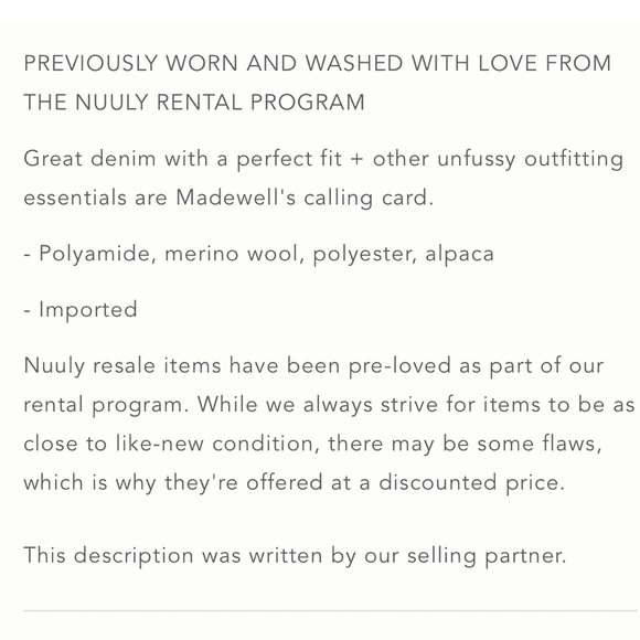 Madewell | Rugby Stripe Polo Sweater in a blue and gray wool-blend knit Size XS - Picture 9 of 9